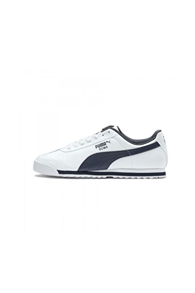 Puma 353572-12 Roma Basic Erkek Beyaz-lacivert Spor Ayakkabı