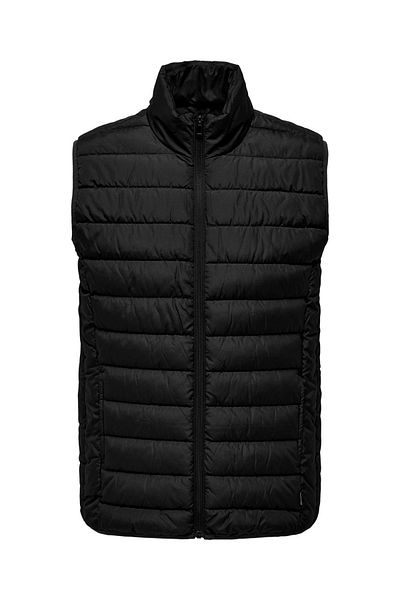 Only & Sons Vestă pentru bărbați Onsbrody - Vestă Quilt, Otw Vd, 22027450   Negru