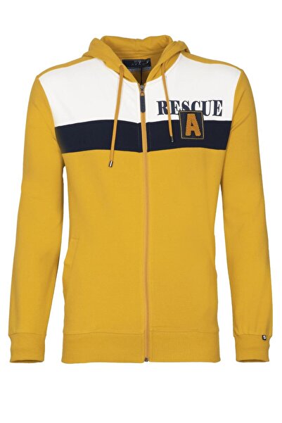 Arma Чоловічий світло-жовтий світшот з капюшоном і блискавкою K21324992001