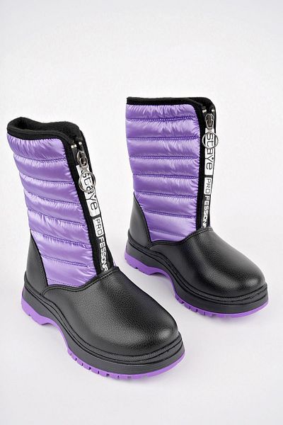MUGGO Sugar Guaranteed Unisex Kids Boots - Comfortable Fit, Zippered, Furry Rain and Snow