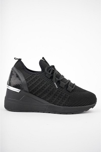 MUGGO Tyra Guaranteed Women's Orthopedic High Sole Daily Lace-Up Knitwear Sneaker Sports Shoes