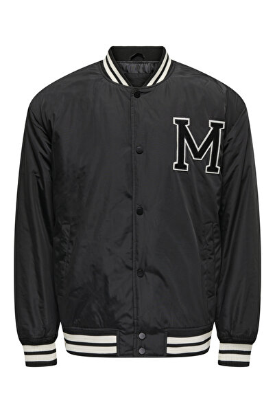 Only & Sons Onsorvey Varsıty Jacket Otw Vd Erkek Ceket 22027462 Black