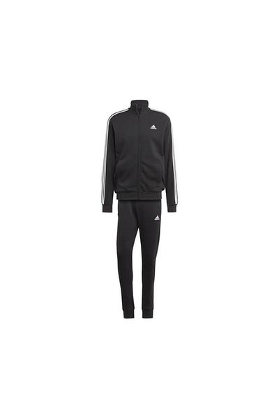 adidas طقم بدلة رياضية كاجوال للرجال M 3S Ft Tt Ts IC6766 باللون الأسود
