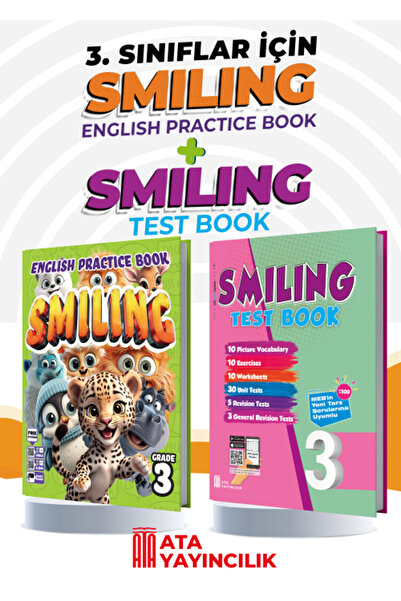 Ata Yayıncılık 3. Sınıf Smiling English Practice Book + Smiling Test Book Set