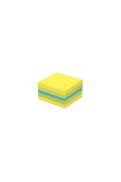 KRAF 5050yg Adhesive Neon Green and Green Note Paper - 250yp.50x50mm Cube