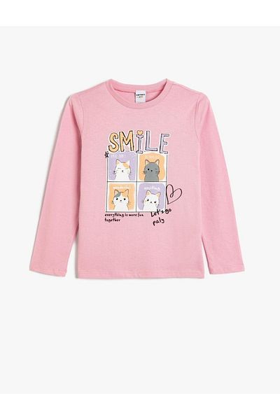 Koton Pink Girl's Sweat 5wkg10025ak