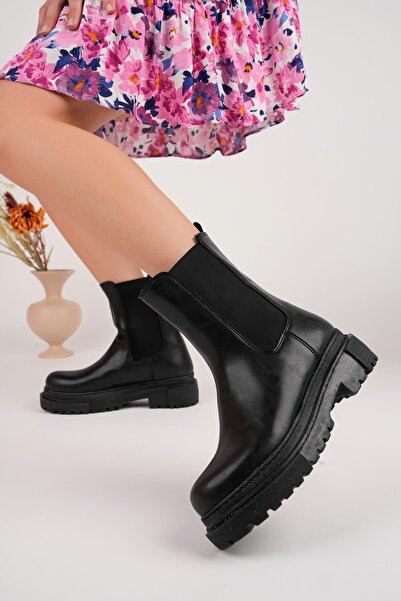 MUGGO Venessa Εγγυημένα Γυναικεία Μποτάκια Χοντρή Σόλα