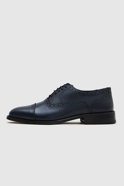D'S Damat Pantofi din piele naturală bleumarin