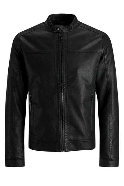 Jack & Jones Мъжко кожено палто и яке Jjewarner Jacket Noos - 12182461 Черно
