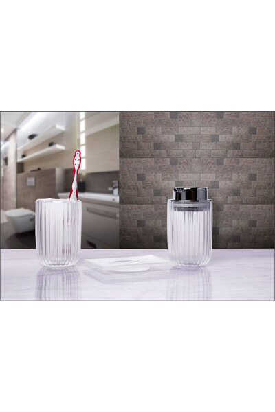 Prima Nova مجموعة حمام من الصوف الطبيعي الشفاف