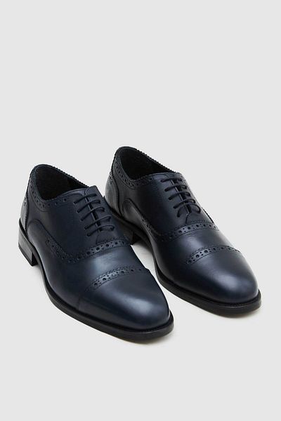D'S Damat Pantofi din piele naturală bleumarin