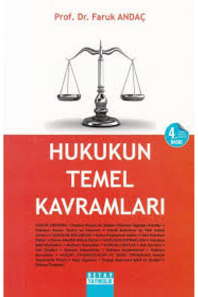 Detay Yayıncılık Hukukun Temel Kavramları (Faruk Andaç)