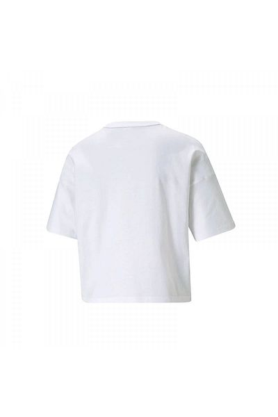 Puma Ess Cropped Logo Tee Women's T-shirt586866-02 White
