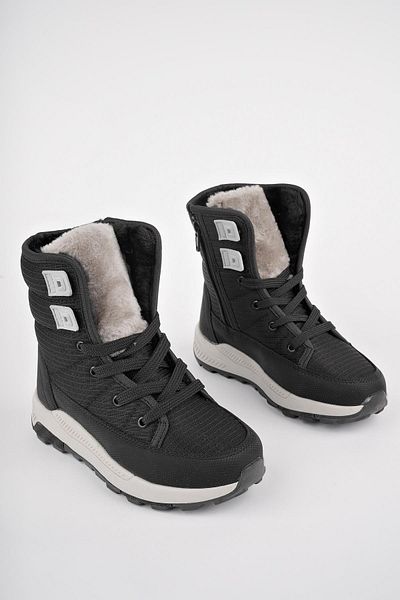 MUGGO BUGS Εγγυημένα Unisex παιδικά μποτάκια - οδοντωτά, γούνινα, κορδόνια και φερμουάρ