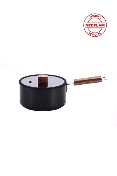 NEOFLAM BIEN ALÜMİNYUM DÖKÜM SOS TENCERESİ, SİYAH 18CM