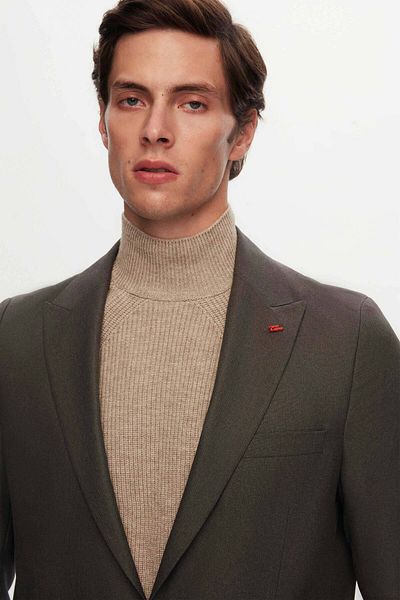 Twn Slim Fit Anthracite Dobby υφασμάτινο μπουφάν