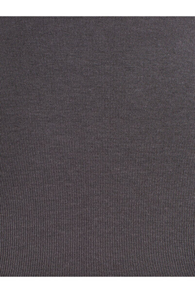 Dilvin 31236 Smoked Long Sleeve Crop Top