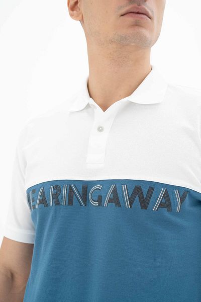Arma Tricou alb cu gât polo pentru bărbați Y 25374304201