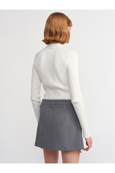 Dilvin 80809 Mini Skirt-Anthracite
