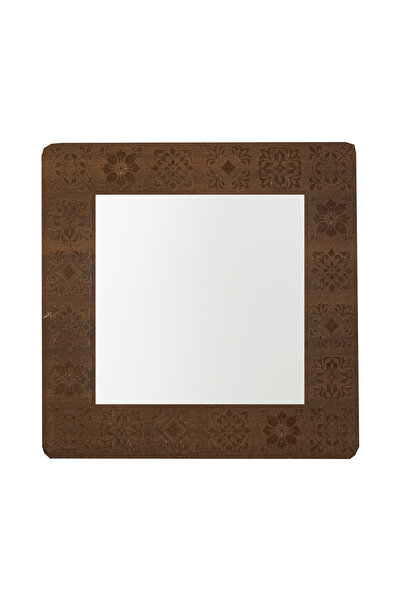 Anadolia Çiçek Desenli Ahşap Dekoratif Ayna