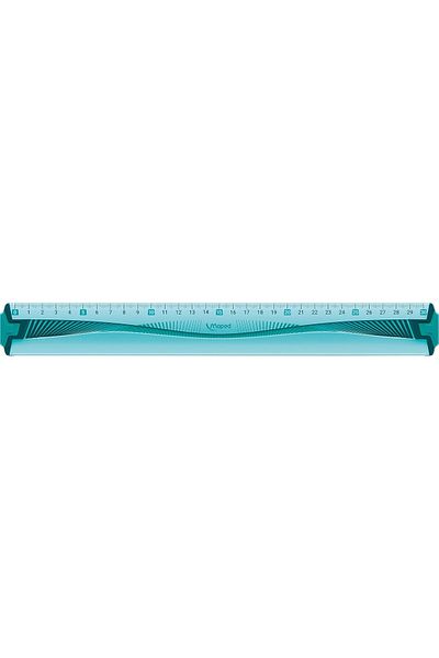 STOREMAX Lvnshop 30 cm Blue Ruler - Straight, Shatterproof, Non-Slip, Soft - Lv 2241