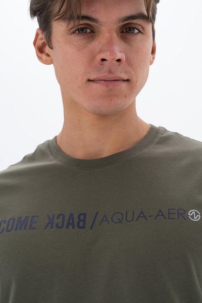 Arma Ανδρικό μπλουζάκι Khaki Plus Size Crew Neck Y 25344870101