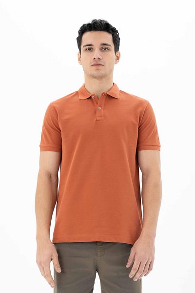 Arma Ανδρικό μπλουζάκι Polo Basic Pink Y 25374351201