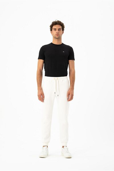 Arma Ανδρικό ελαστικό παντελόνι Ecru Basic Skinny Leg K 24174960601
