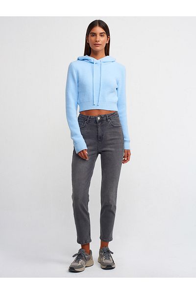 Dilvin 71383 Pantaloni Antracit Lycra Mom-Antracit