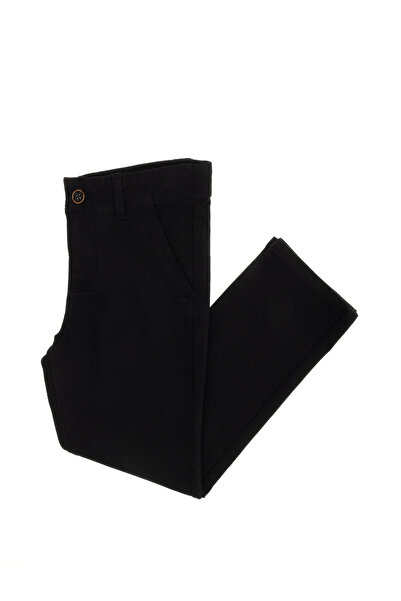 U.S. Polo Assn. Erkek Çocuk Siyah Kanvas Pantolon 50264045-VR046