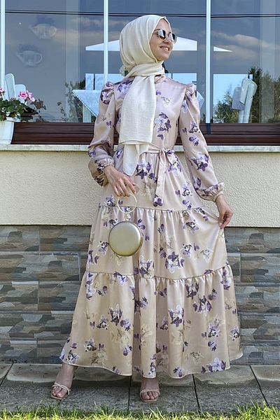 Rabia Şamlı Φόρεμα Parla Beige
