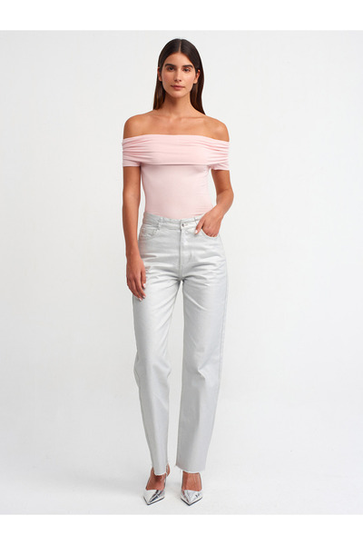 Dilvin 30919 Off Shoulder Ball-Powder