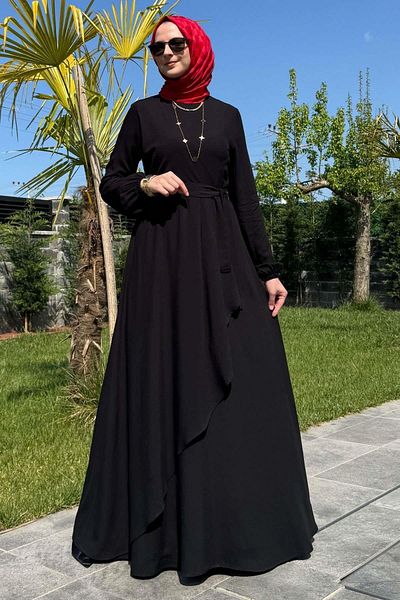 Rabia Şamlı Μαύρο φόρεμα ευχών
