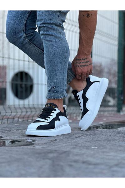 RUBY BOUTİQUE White Black Men's Casual Shoes