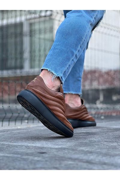 MarDyHome Tan Black Men's Casual Shoes