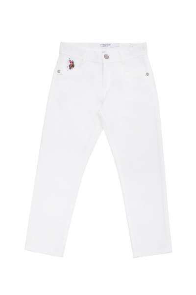 U.S. Polo Assn. Boy's White Canvas Pants 50263986 -Vr013