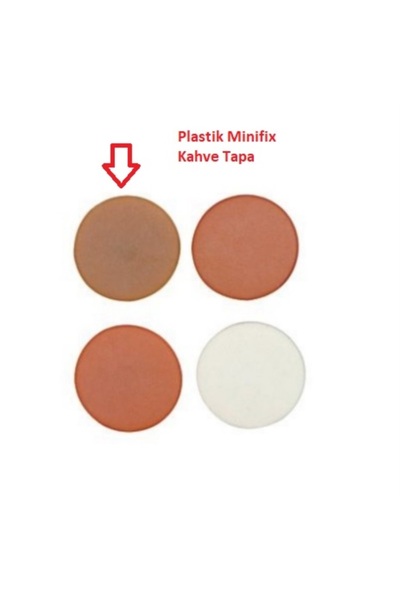 SAMET Minifix Tapası Kahve Pk:50 Ad.