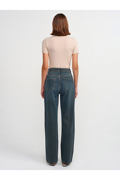 Dilvin 71681 Model Tinted Denim Pants