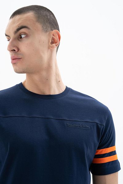 Arma Ανδρικό μπλουζάκι Navy Blue Regular Fit Crew Neck Y 25344405801