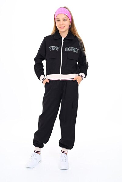 Ugly Duck Σετ παλτό παντελονιού για κορίτσια 09-15 ετών Μαύρο Χρώμα Try