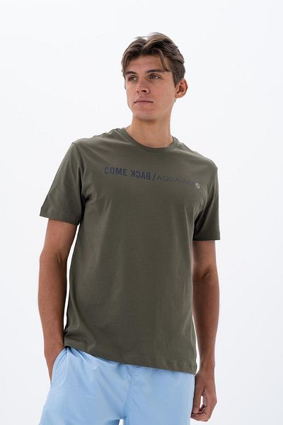 Arma Ανδρικό μπλουζάκι Khaki Plus Size Crew Neck Y 25344870101