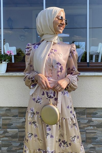 Rabia Şamlı Φόρεμα Parla Beige