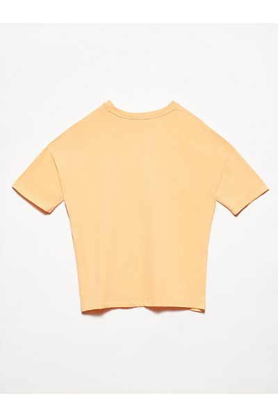 Dilvin 3683 Tricou de bază-piersică