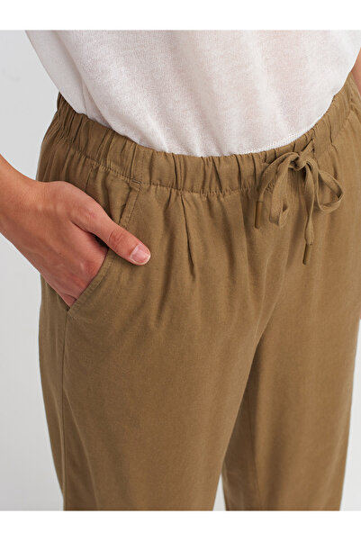 Dilvin 71535 Geniş Paça Özel Kesim Pantolon-Haki