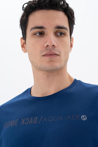 Arma Ανδρικό μπλουζάκι Indigo Plus Size Crew Neck Y 25344870101