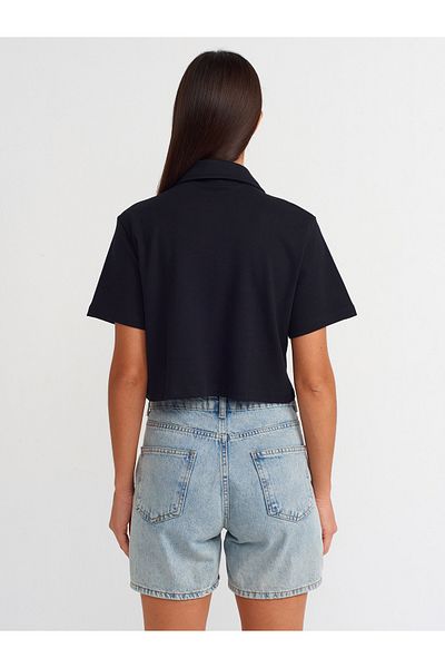 Dilvin 71677 Pantaloni scurți din denim Relax - culoarea nuanței