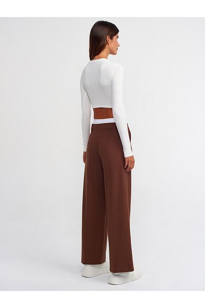 Dilvin 71208 Pants with Fitted Underwear - Brown