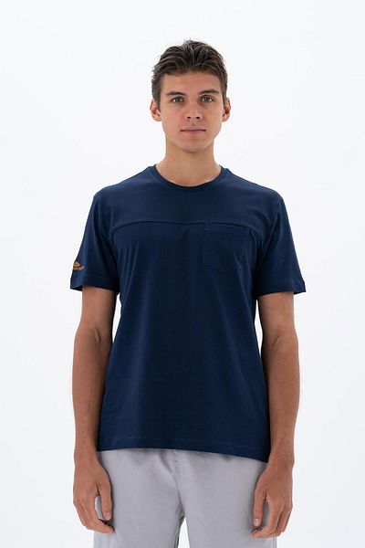 Arma Ανδρικό μπλουζάκι Navy Blue Regular Fit Crew Neck Y 25344404601