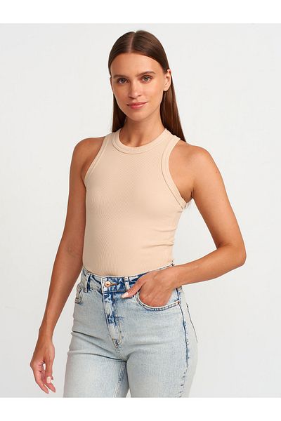 Dilvin 20842 Model Halter Collar Corded Beige Athlete