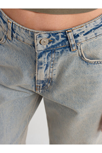 Dilvin 71449 Salaş Denim Pantolon-Tint